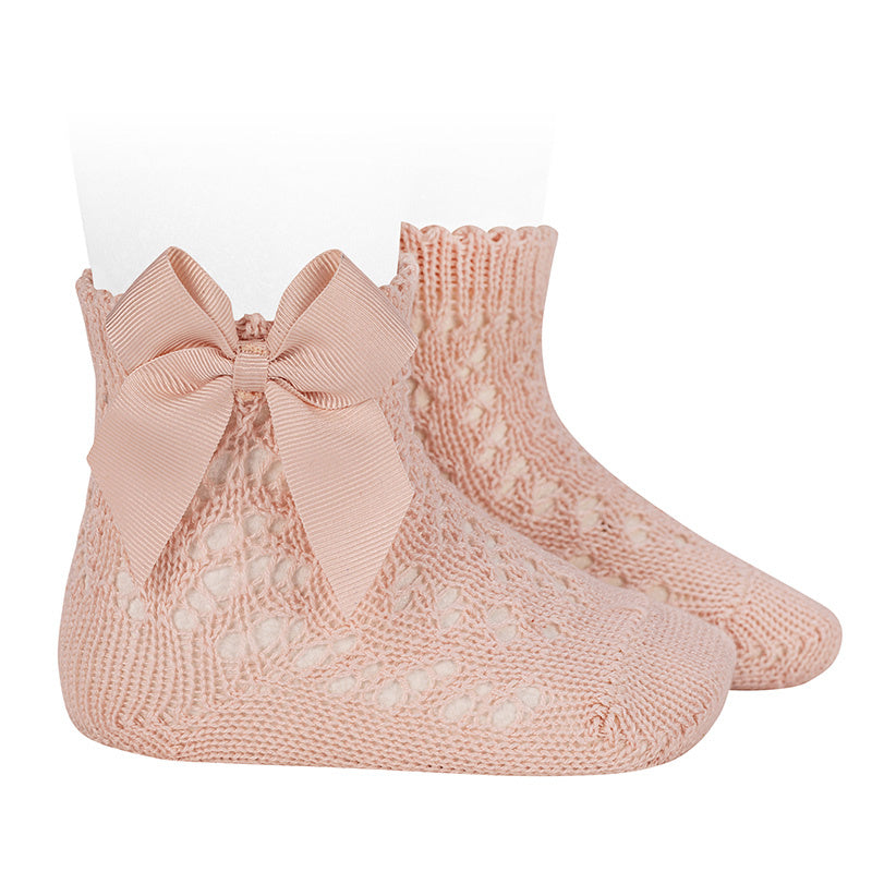 Condor pitsilised puuvillased sokid, lipsuga, Nude