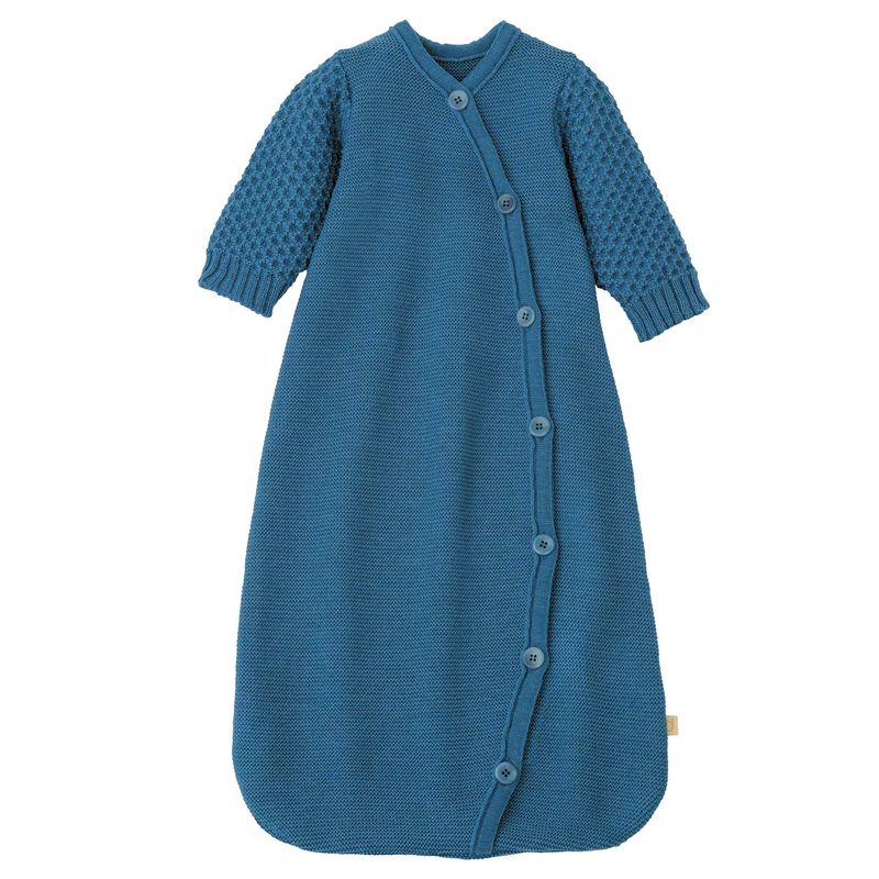 Disana meriinovillane pikkade varrukatega beebi magamiskott, dove blue s1