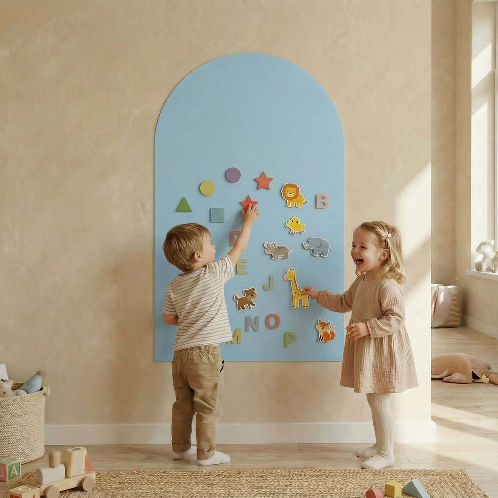 Petit Tableau kaarjas magnettahvel lastele, helesinine