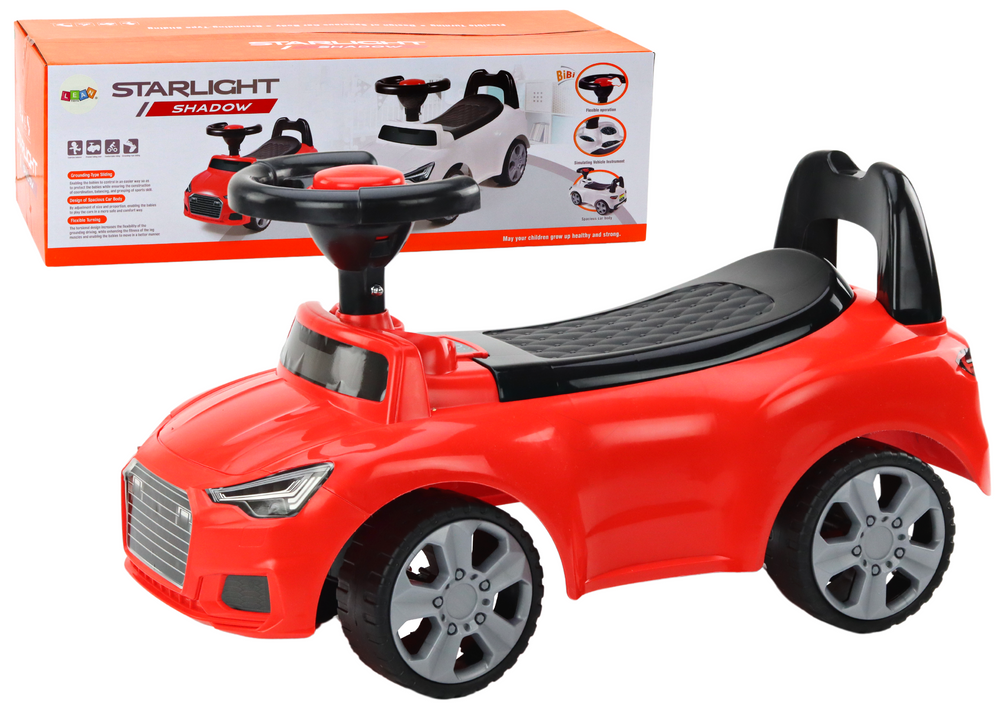 Lean Toys Pealeistutav auto, punane