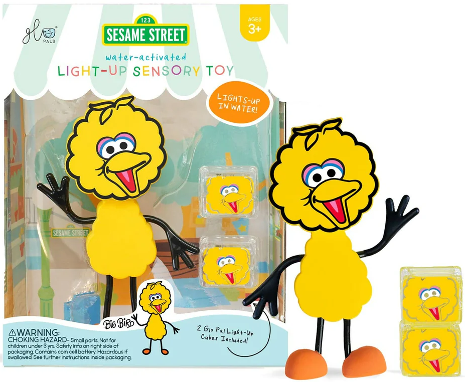 Glo Pals vannitegelane koos valguskuubikutega - Big Bird