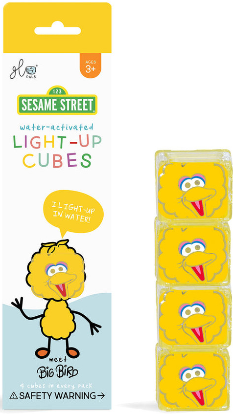 Glo Pals sensoorsed valguskuubikud vanni - Big Bird