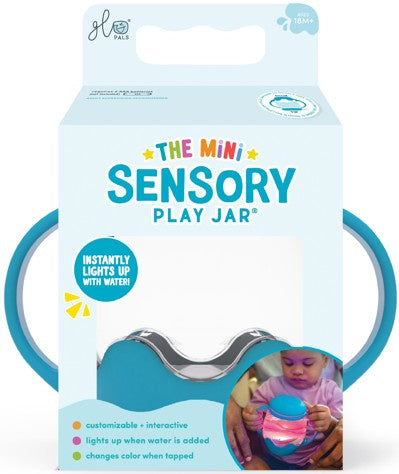 Glo Pals Sensory Play MINI, värviline valguspurk, blue