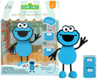 Glo Pals vannitegelane koos valguskuubikutega - Cookie Monster