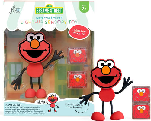 Glo Pals vannitegelane koos valguskuubikutega - Elmo