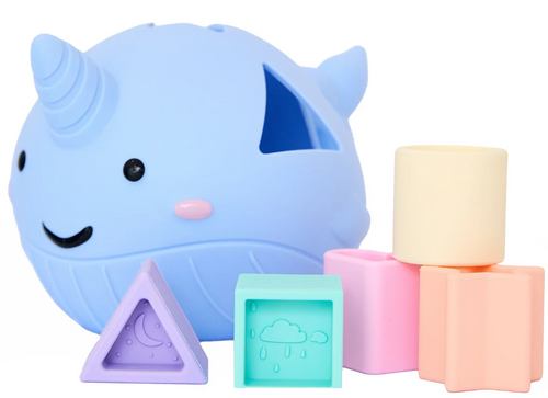 Jellystone narvali kujuline kujundite sorteerija, pastel