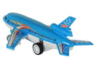 Lean Toys Puldiga juhitav lennuk- Sinine