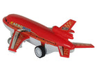 Lean Toys Puldiga juhitav lennuk- Punane