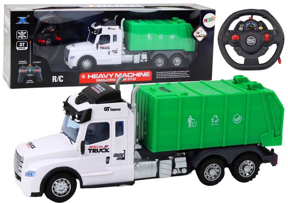 Lean Toys Puldiga prügiauto