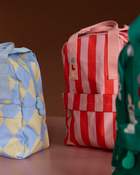 Ole keskmine seljakott, Stripe - Poppy Red + Litchi