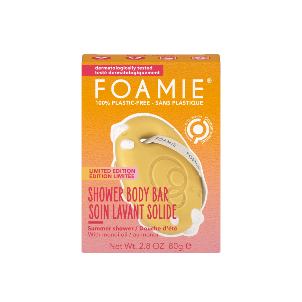 FOAMIE Monoi Beach tahke turgutav dušiseep monoi ja kookosõliga, 80 gr