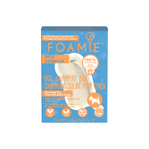 FOAMIE tahke šampoon riitsinuse ja kookosõliga pikakarvalisele koerale 110 gr
