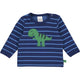 Fred's World Dinosaur applique l/s T baby, Deep blue