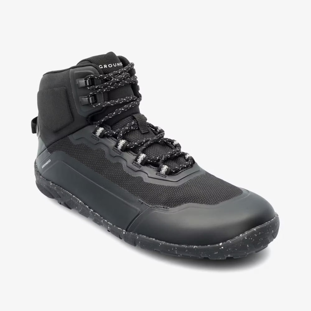 GROUNDIES® All Terrain High 2.0 Men vegan matkajalatsid, black