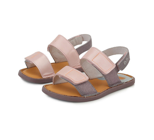 D.D.Step nahast lahtised sandaalid, lavender