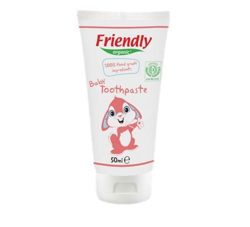 Friendly Organic 100% söödavatest koostisosadest orgaaniline beebide hambapasta 50 ml