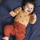 Müsli Berry puff sleeve body, Toffee