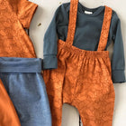 Müsli RHINO pants baby traksidega, ocher