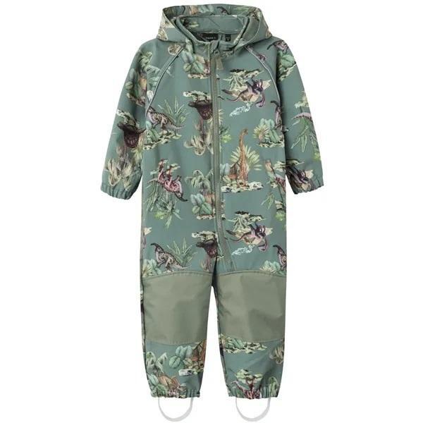 Name It Alfa08 softshell kombe Dino, agave green