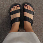GROUNDIES® Kos Black, naiste barefoot sandaalid