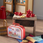 Moulin Roty La Grande Famille keraamiline teeserviis kohvris