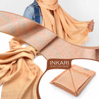 INKARI Nazca Pashmina alpakavillane suur sall, Peach