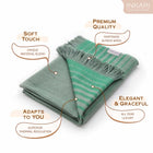 INKARI Nazca Pashmina, alpakavillane sall, Green
