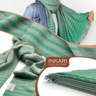 INKARI Nazca Pashmina, alpakavillane sall, Green