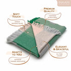 INKARI Monet Pashmina, alpakavillane suur sall, Green