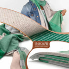 INKARI Monet Pashmina, alpakavillane suur sall, Green