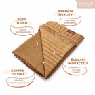 INKARI Nazca Pashmina, alpakavillane suur sall, Hazel