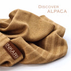 INKARI Nazca Pashmina, alpakavillane suur sall, Hazel