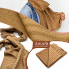 INKARI Nazca Pashmina, alpakavillane suur sall, Hazel