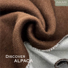 INKARI Double Face alpakavillane sall, Grown/Grey