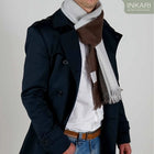 INKARI Double Face alpakavillane sall, Grown/Grey