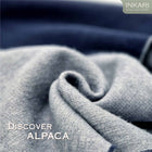 INKARI Double Face alpakavillane sall, Indigo/Grey