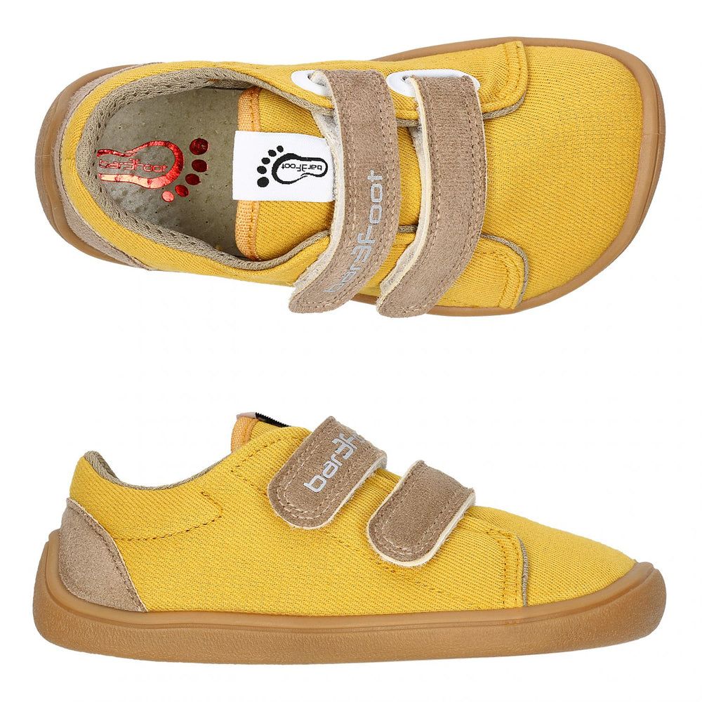 3F Bar3foot tekstiilist tossud- Honey Yellow