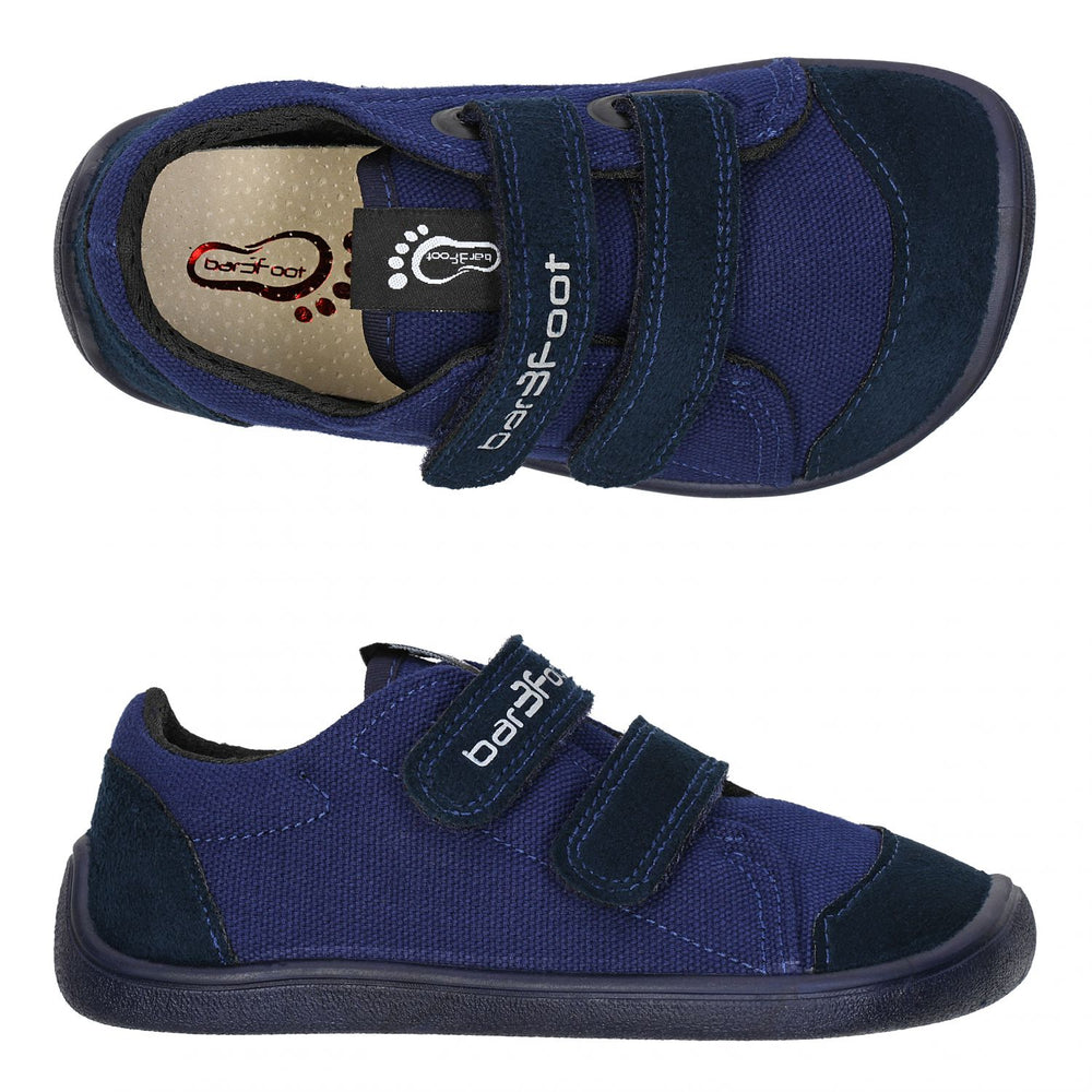 3F Bar3foot tekstiilist tossud, navy blue