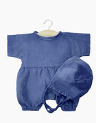 Minikane® Babies Noa velvetist romper ja beebimüts, Dark Blue