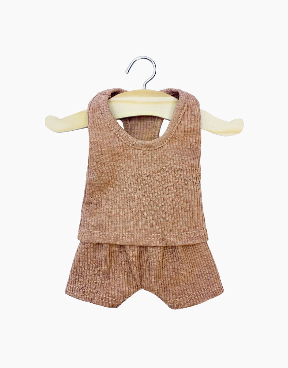 Minikane®Gordis Marcel maika ja lühikeste pükste komplekt, Caramel