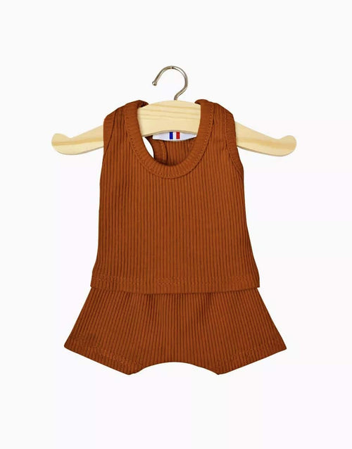 Minikane®Gordis Marcel maika ja lühikeste pükste komplekt, Konjak
