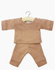 Minikane® Gordis Morgan pidžaama pointelle mustriga, Brown Sugar