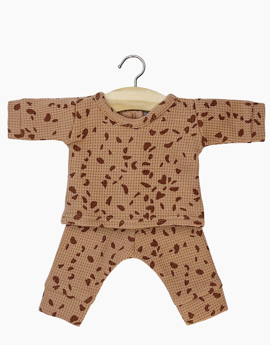 Minikane® Gordis Morgan pidžaama vahvelkoes, Brown Sugar