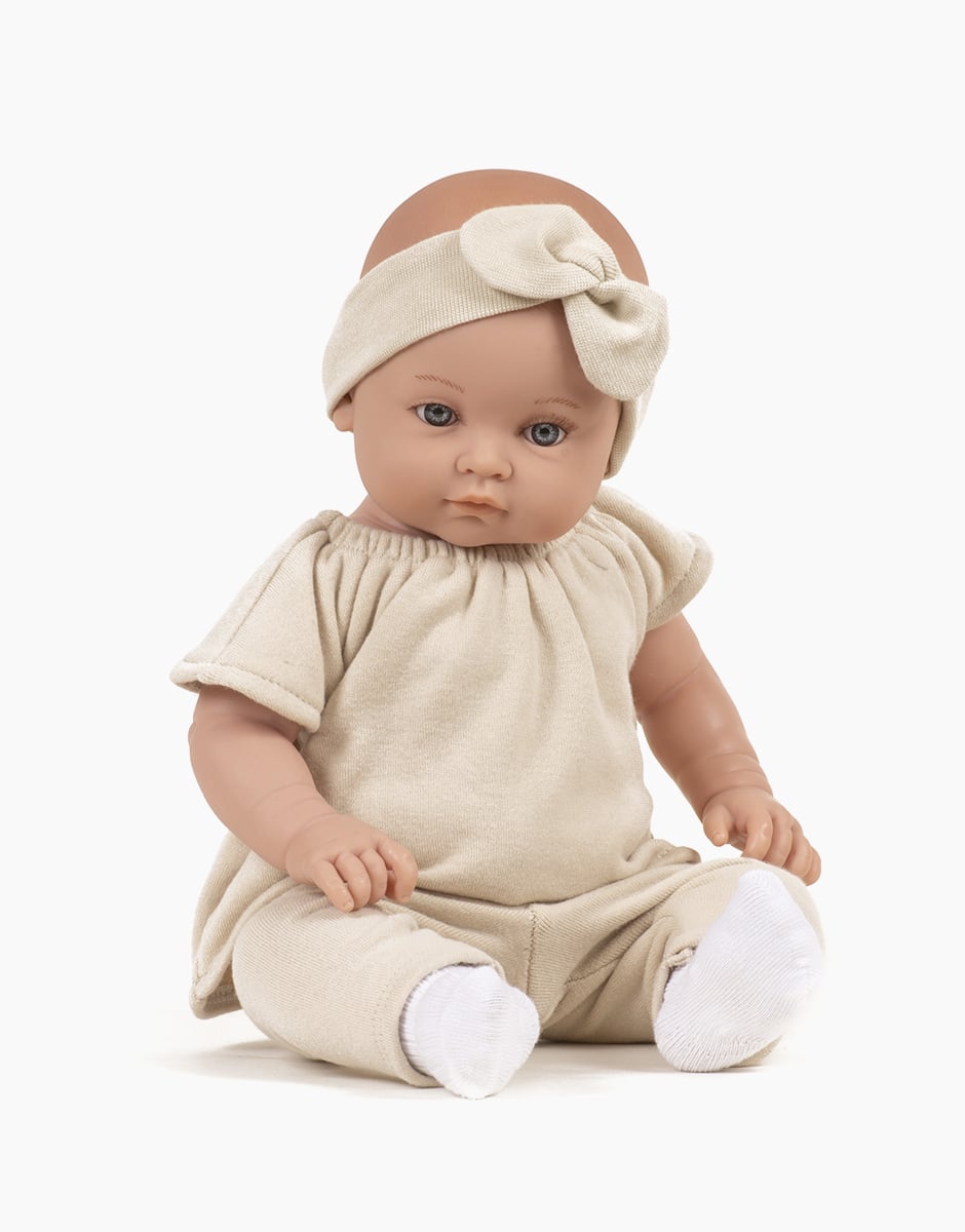 Minikane® Bambinis 47cm beebinukk Yaëlle, Mazarine Linen komplektiga