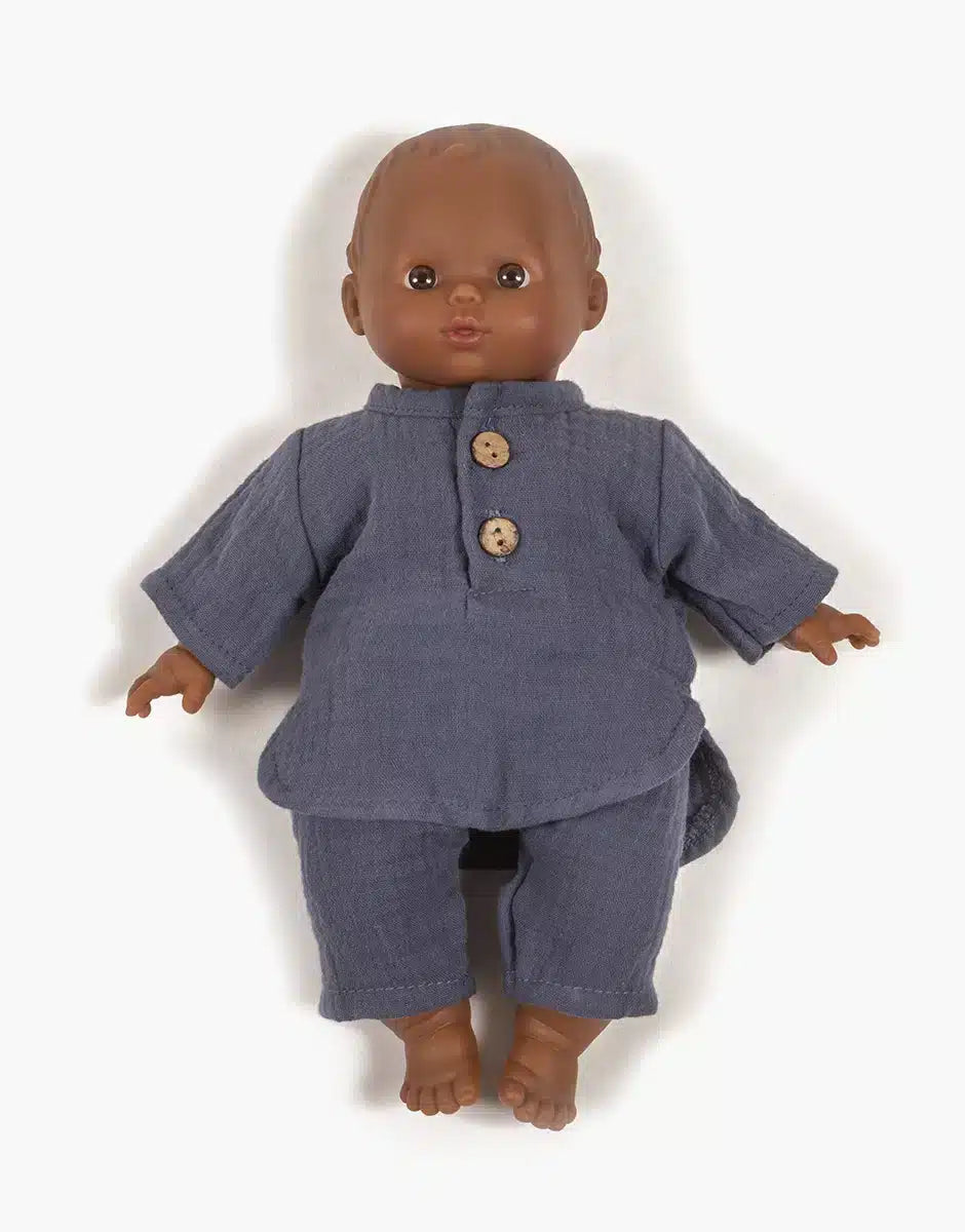 Minikane® Babies Andrea musliinist pluusi ja pükste komplekt, bleu