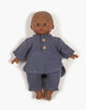 Minikane® Babies Andrea musliinist pluusi ja pükste komplekt, bleu