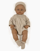 Minikane® Bambinis 47cm beebinukk Augustine, Kalasabamustrilise body ja peapaela komplektiga