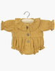 Minikane®Leonore musliinist romper, camel