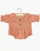 Minikane®Leonore musliinist romper, Marsala
