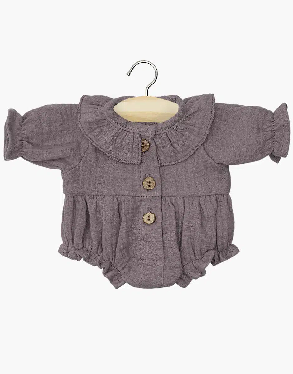 Minikane®Leonore musliinist romper, grape